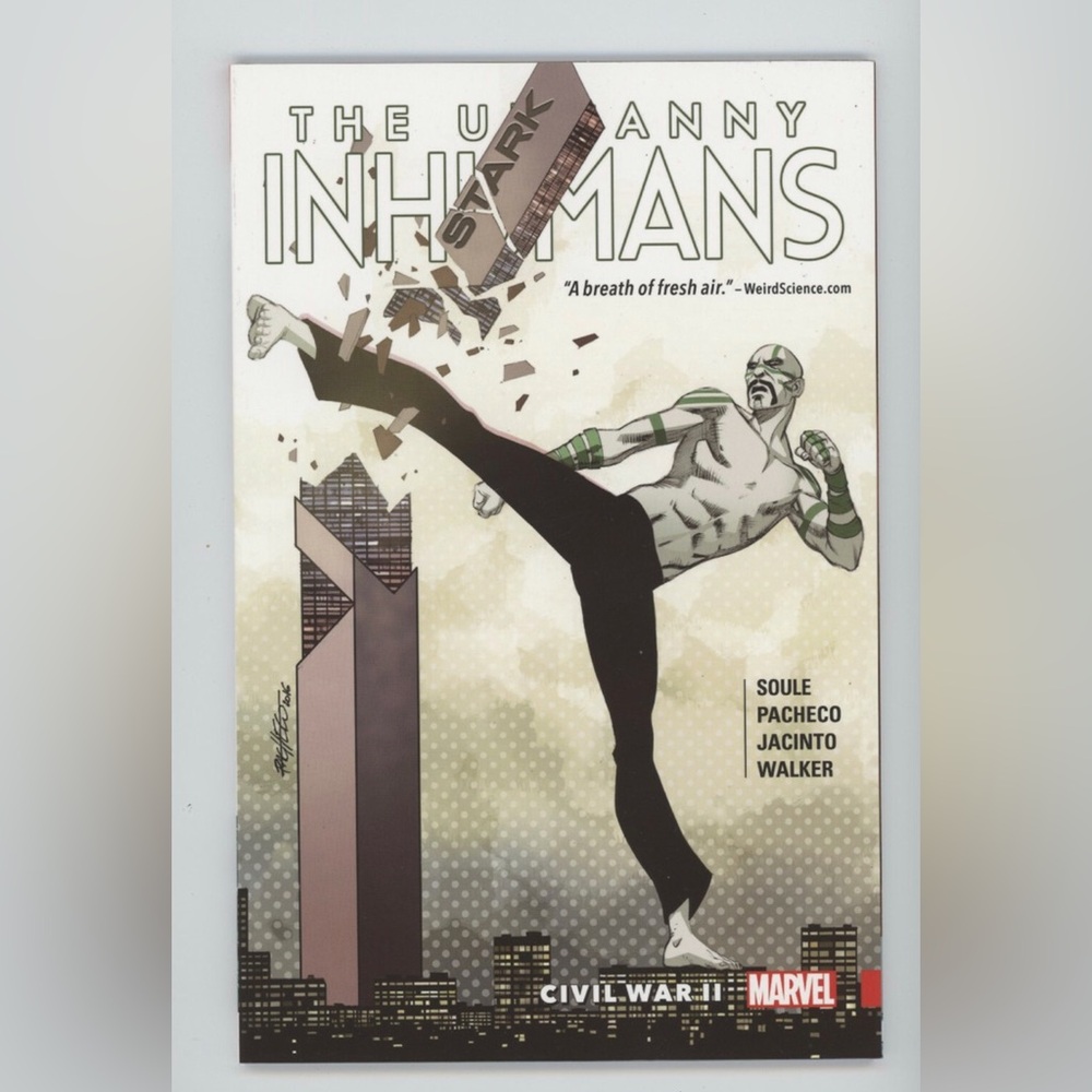 Marvel Inhumans Comic with Black and White Cover